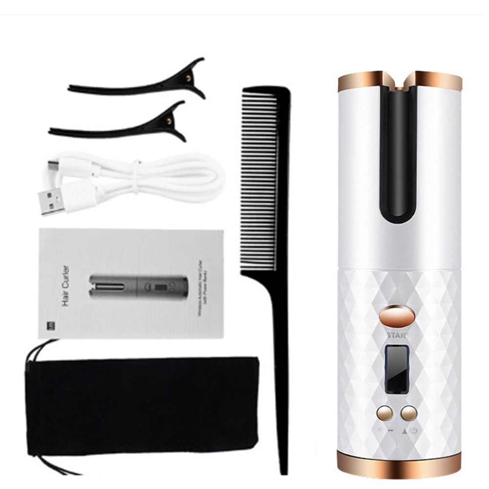 BestCurls™ | Automatische Haarkruller | Draadloos en Snel Mooie Krullen