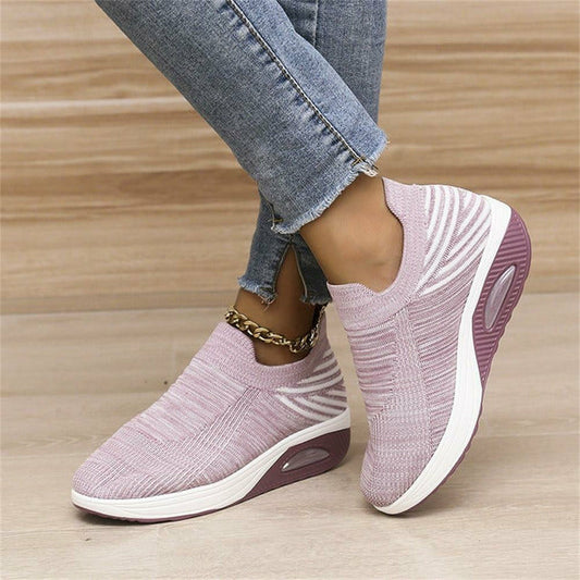 Knit Slip-In | Ergonomische Instap Sneakers Van Mesh En Air Hak Voor Dames
