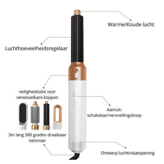 5 in 1 Ultra Hair Styler™ - Nederlands Nr. 1 Dyson Alternatief