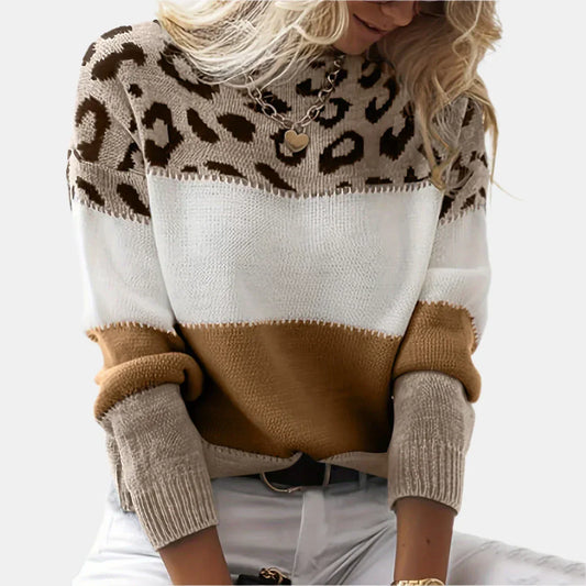 Lise | Trui met luipaardprint