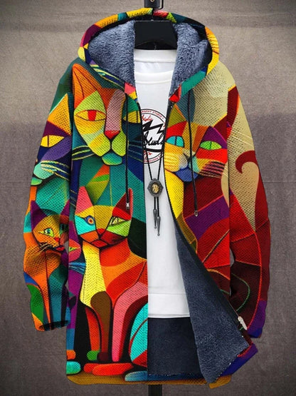 Charlie® - Stijlvol Warm Vest Met Kattenprint