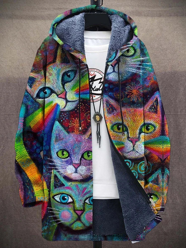 Charlie® - Stijlvol Warm Vest Met Kattenprint